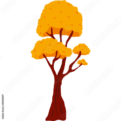 Auntumn Tree Illustration
