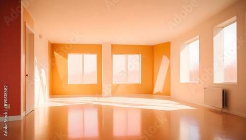 Photo interior modern design room 3d illustration