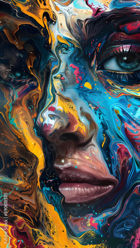realistic high-resolution photo of abstract, with detailed background