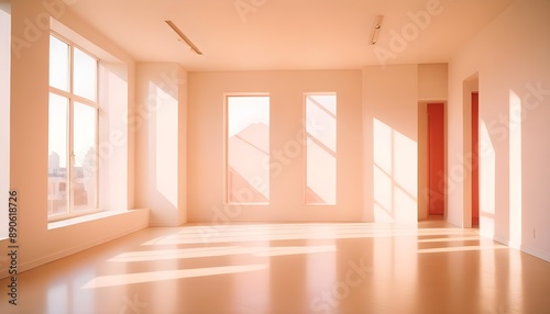 Photo interior modern design room 3d illustration