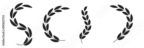 Wheat line icon set. flour oat vector icon. dietary grain sign. malt plant sign. cereal whole plant icon for UI designs.