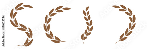 Wheat line icon set. flour oat vector icon. dietary grain sign. malt plant sign. cereal whole plant icon for UI designs.