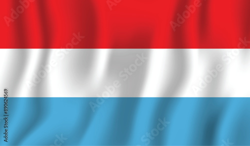 Free Download Realistic Luxembourg national flag perfect color, scale, and proportion. - GFXLoad