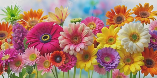 The flowers are colorful and look beautiful AI-Generated Content