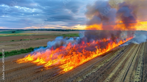 Environmental Impact of Crop Burning: Smoke Pollution in Agricultural Areas