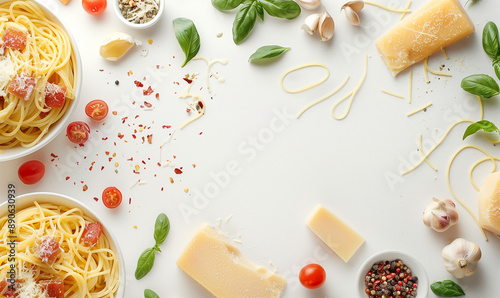 Wallpaper Mural italian cousine spaghetti with tomato sauce background Torontodigital.ca