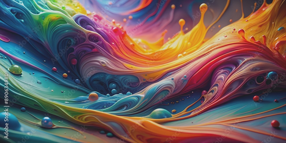 Dynamic Fluidity An Abstract Dance of Colors AI-Created Content Dynamic Fluidity An Abstract Dance of Colors AI-Created Content