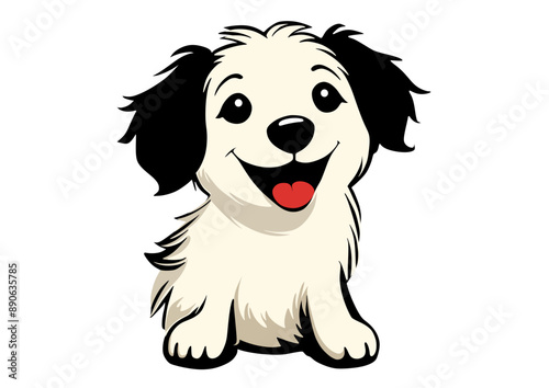 Cute dog vector