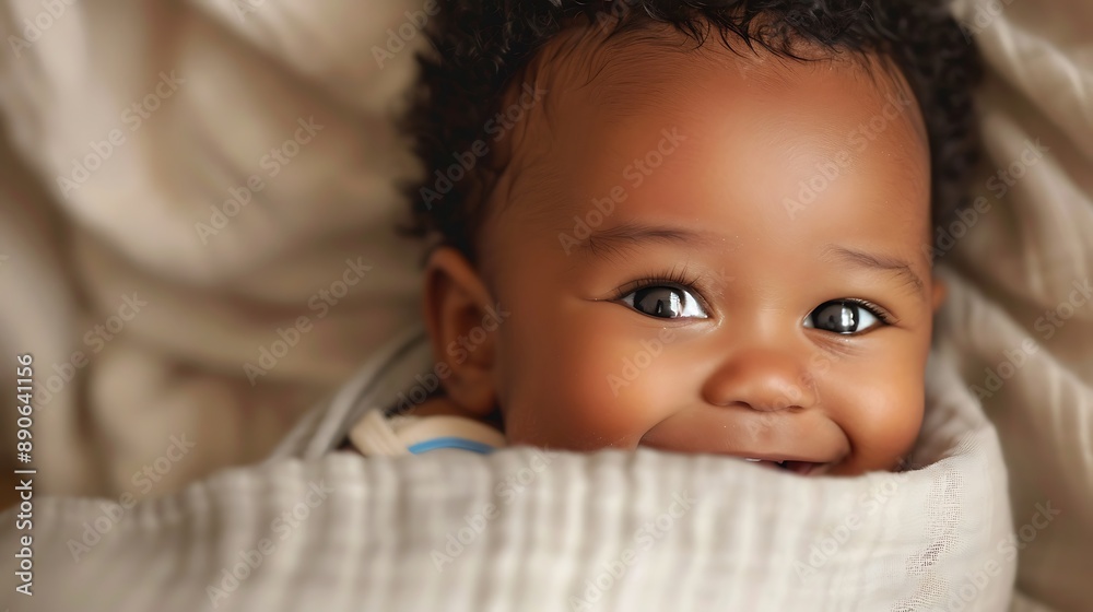 Close-up Portrait of a Smiling Baby Close-up Portrait of a Smiling Baby
