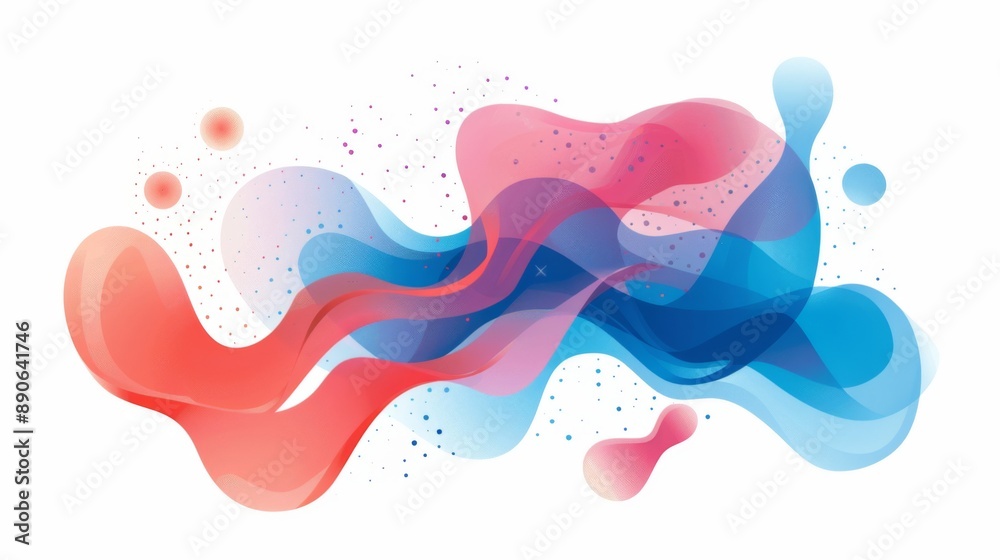 fluid isolated abstract geometric coral red and blue gradient shapes for modern website and graphic design on the white background fluid isolated abstract geometric coral red and blue gradient shapes for modern website and graphic design on the white background