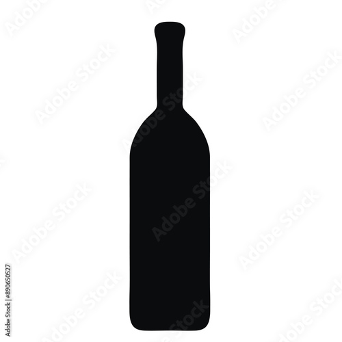 glass bottle vector icon