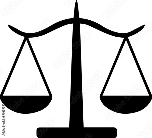 Justice and balance logo icon