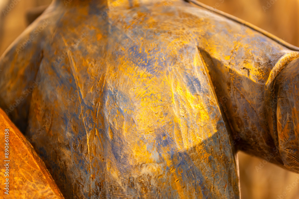 imagen detalle textura talla de madera con los detalles de la escultura y la textura de pintura imagen detalle textura talla de madera con los detalles de la escultura y la textura de pintura
