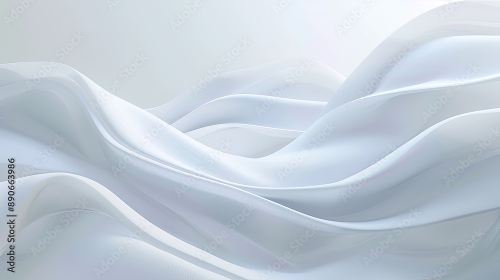 Obraz premium A white backdrop with a subtle gradient flowing from top to bottom, creating a serene and uncluttered look.