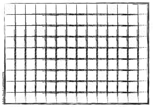 Cuadrícula de trazado de pincel negro