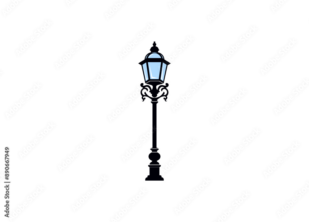 Vector illustration of street lamp for street lighting Vector illustration of street lamp for street lighting