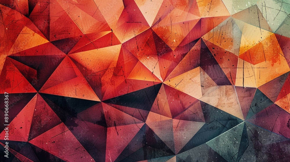Geometric polygonal pattern Geometric polygonal pattern