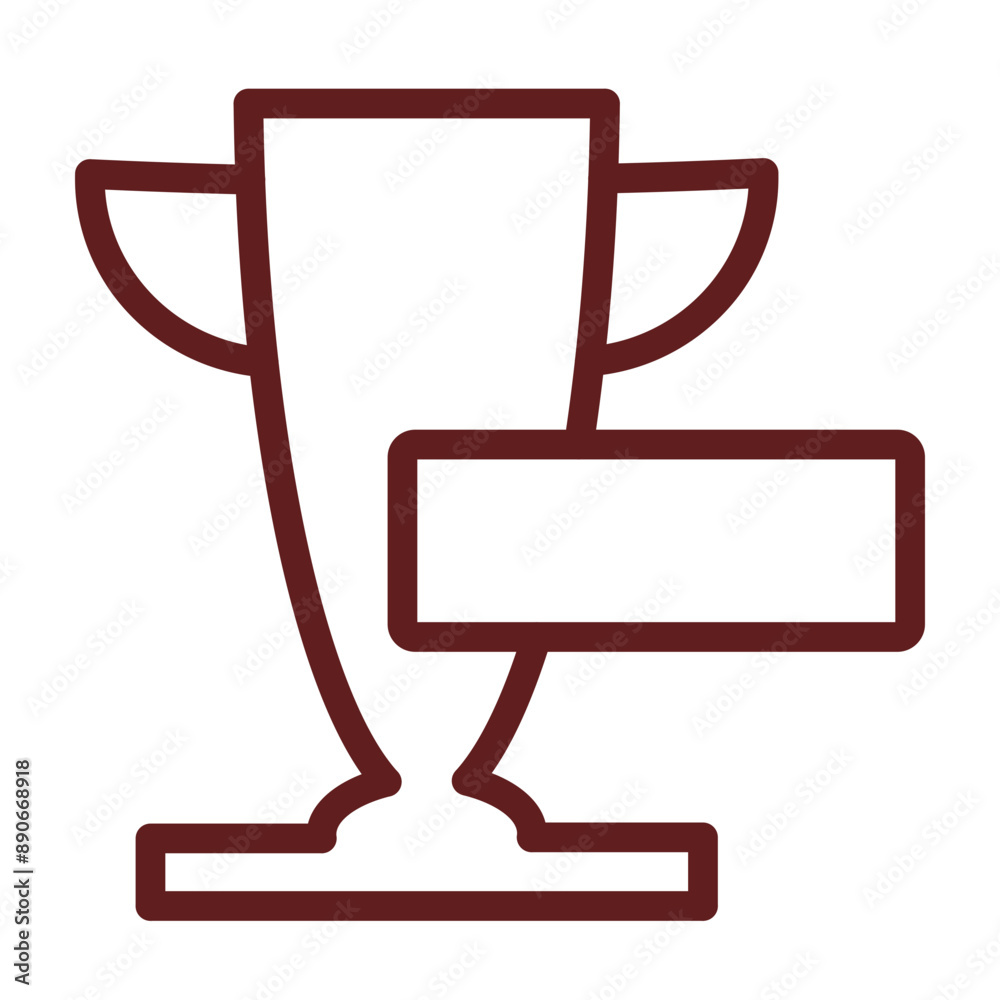 SERP Ranking Vector Line Maroon Icon Design SERP Ranking Vector Line Maroon Icon Design