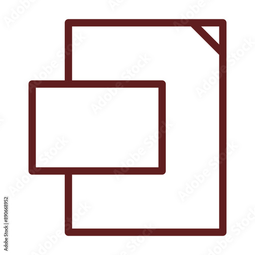 XML Sitemap Vector Line Maroon Icon Design