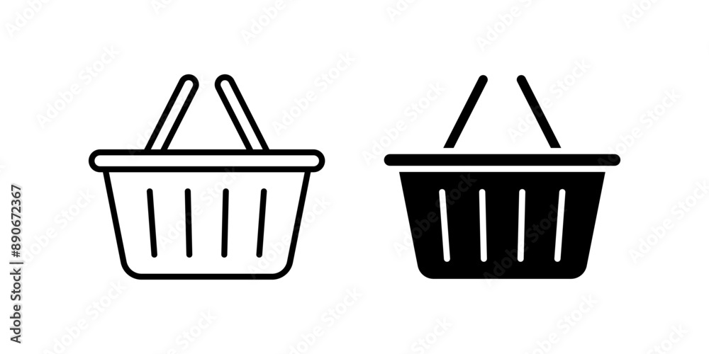 Shopping basket icon set. Basket Symbol. Shopping sign.for mobile concept and web design. vector illustration on white background Shopping basket icon set. Basket Symbol. Shopping sign.for mobile concept and web design. vector illustration on white background