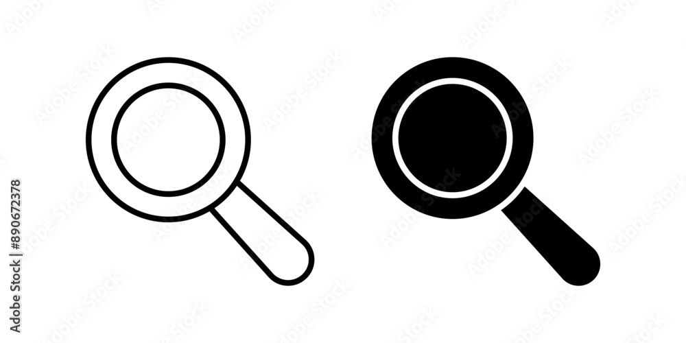 Search icon set. Magnifying glass Symbol. searching sign. for mobile concept and web design. vector illustration on white background Search icon set. Magnifying glass Symbol. searching sign. for mobile concept and web design. vector illustration on white background