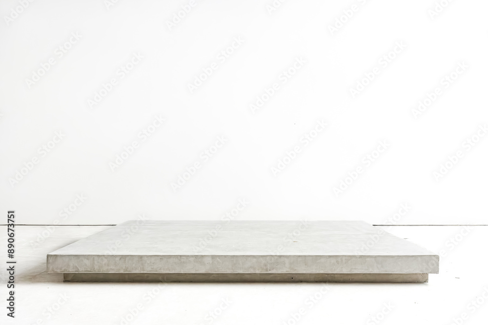 Concrete Platform On White Background Concrete Platform On White Background