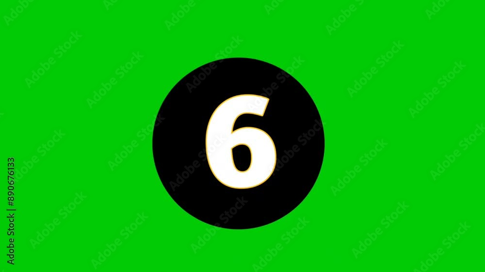 An animated green screen countdown is suitable to complement your video An animated green screen countdown is suitable to complement your video
