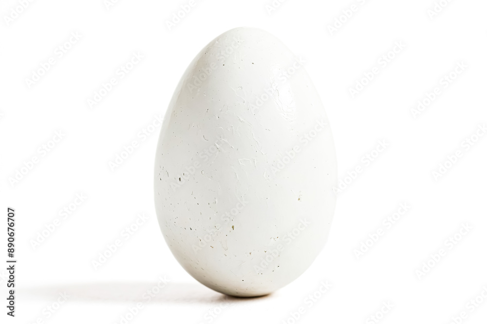White Egg On White Background
