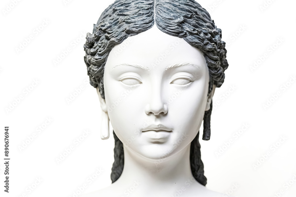 custom made wallpaper toronto digitalClose-up of a White Bust Sculpture