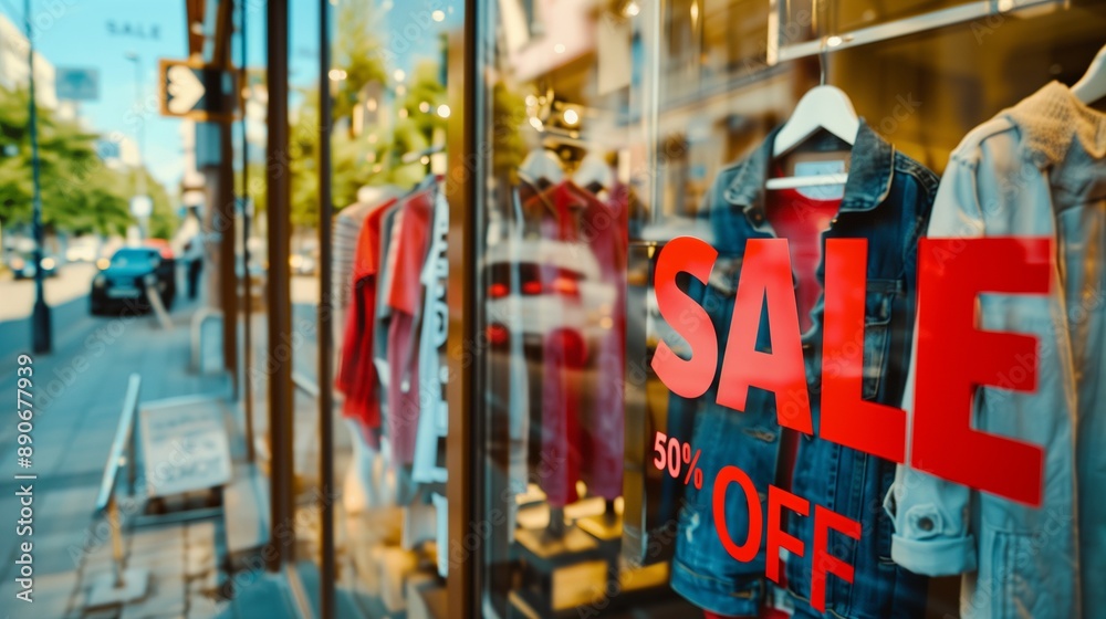 Naklejka premium Exciting shopping sale with unbeatable offers and promotions. Discover incredible discounts and deals on a wide range of products. Dont miss out on the best shopping experience!