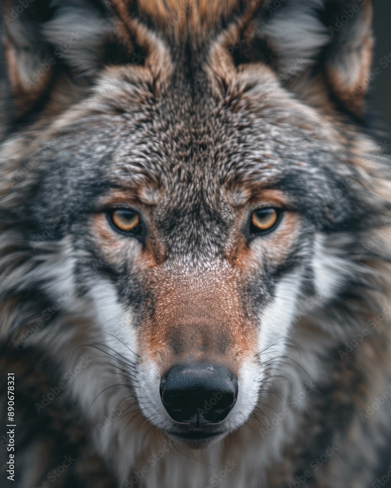 Fototapeta premium gray wolf portrait