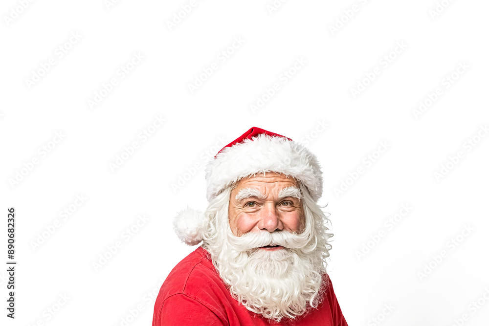 Santa Claus portrait with white background Santa Claus portrait with white background