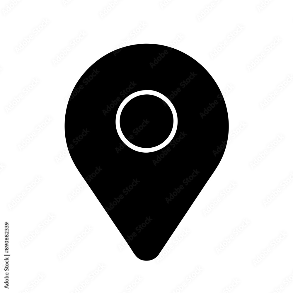 location pin, Black Icon, Minimalist, Black and White, vector location pin, Black Icon, Minimalist, Black and White, vector
