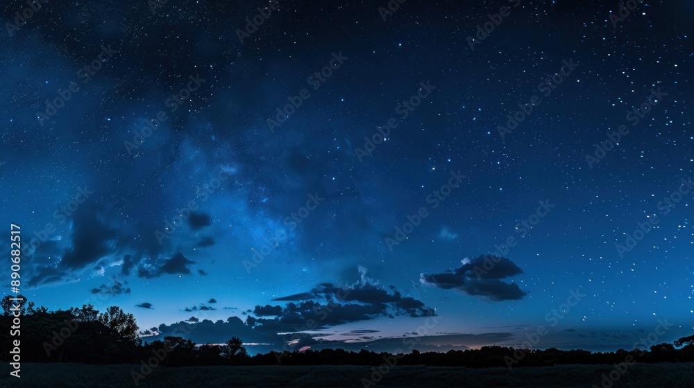 Beautiful starry night sky with a large milky way landscape Beautiful starry night sky with a large milky way landscape