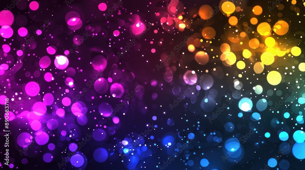 Abstract colorful bokeh background with many small circles of different colors Abstract colorful bokeh background with many small circles of different colors