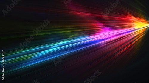 Abstract colorful rainbow bright prism reflection on a black background © supriyantosutterstoc