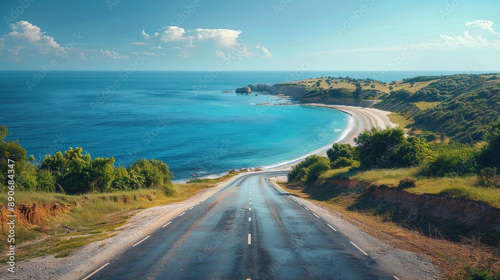Coastal Road with Stunning Views