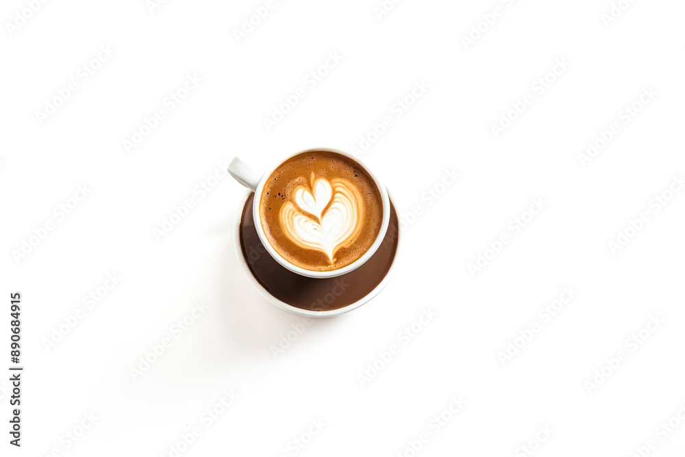 Cup of Coffee with Latte Art Cup of Coffee with Latte Art