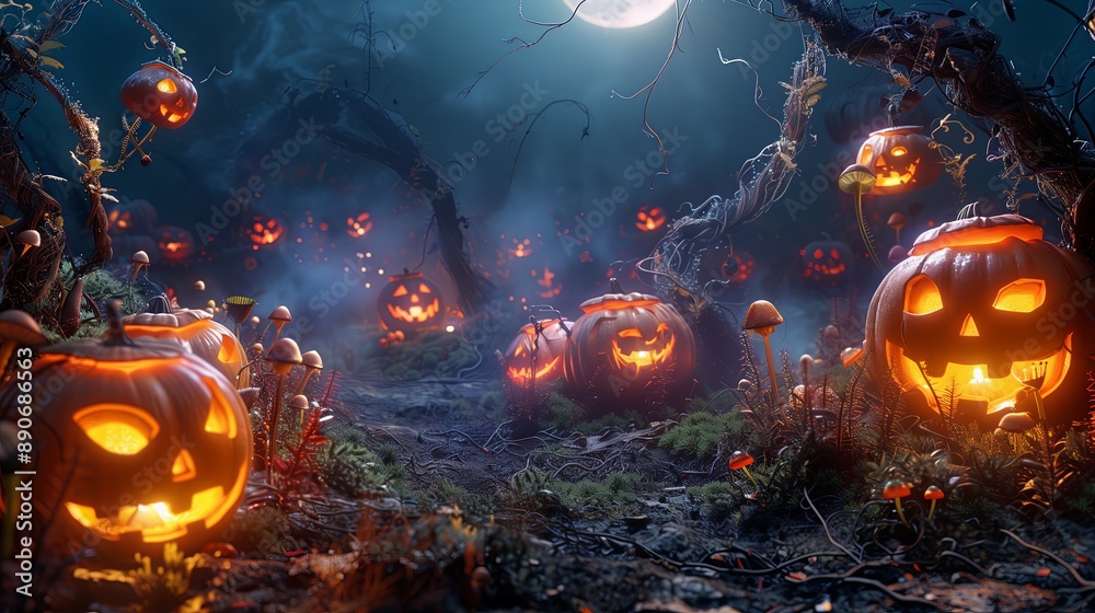 Fantasy Night in the Pumpkin Patch