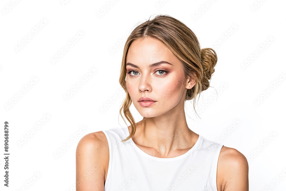 Portrait of a beautiful young woman with blonde hair Portrait of a beautiful young woman with blonde hair