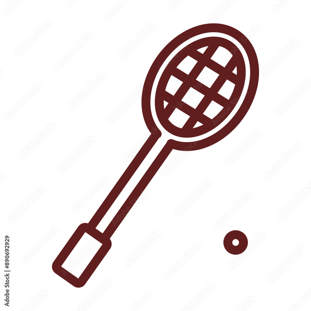 squash Vector Line Maroon Icon Design squash Vector Line Maroon Icon Design