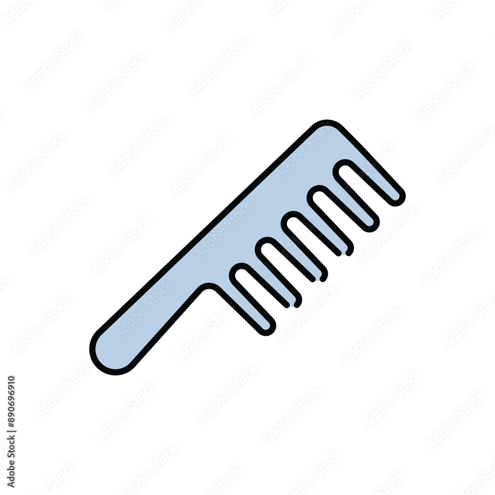 Hair Comb icon design with white background stock illustration Hair Comb icon design with white background stock illustration