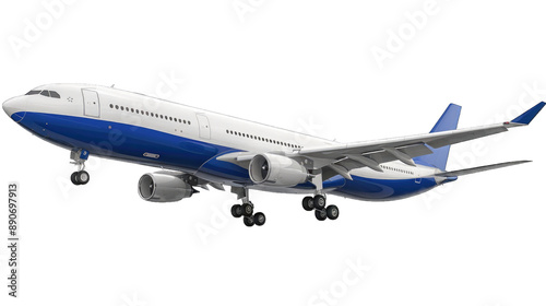 Airplane aircraft transport airplane transportation travel traveler flight fly air plane trip jet business. Transparent background or PNG file.