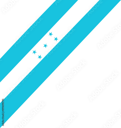 Honduran Flag Tilted