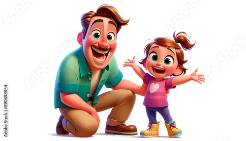 father's day with father and daughter