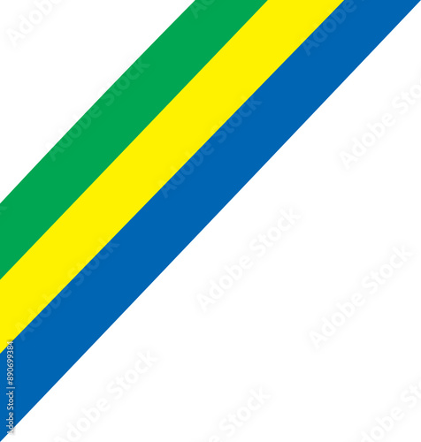 Free Download Gabonese Flag Tilted - GFXLoad