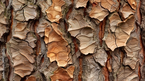 Capture the rough texture of tree bark