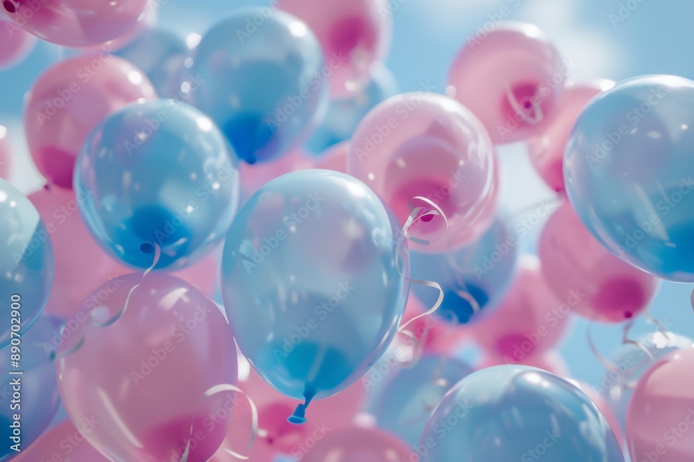 A beautiful arrangement of blue and pink helium balloons floating in the air. Hyper realistic. Shot with canon 5d Mark III --ar 3:2 --style raw Job ID: 4ddfe4ca-1f2c-4a09-96d8-b983d03490f8 A beautiful arrangement of blue and pink helium balloons floating in the air. Hyper realistic. Shot with canon 5d Mark III --ar 3:2 --style raw Job ID: 4ddfe4ca-1f2c-4a09-96d8-b983d03490f8