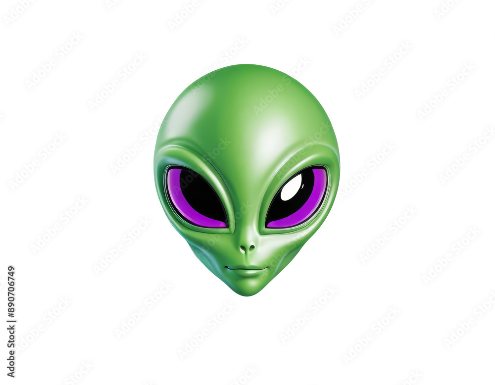 green alien face, brand image, 3d character green alien face, brand image, 3d character