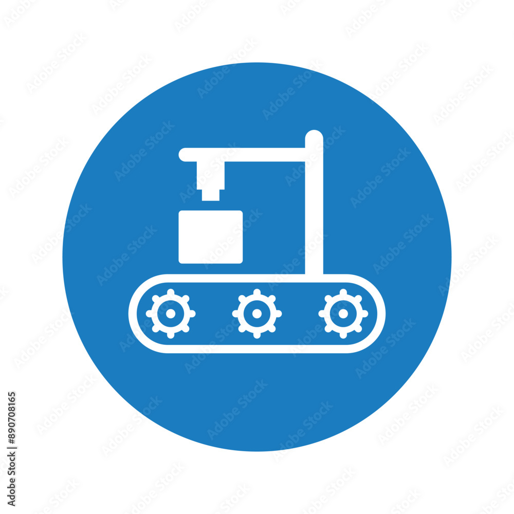 Robot Manufacture Icon. Robot Manufacture Icon.
